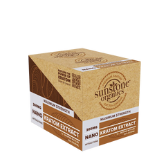 Closed case of Sunstone Organics Nano Kratom Extract