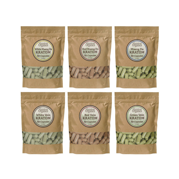 Kratom Capsules - Sample Pack