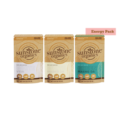 Three packages of Sunstone Organics kratom capsules