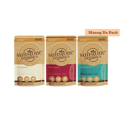 Three packages of Sunstone Organics kratom capsules