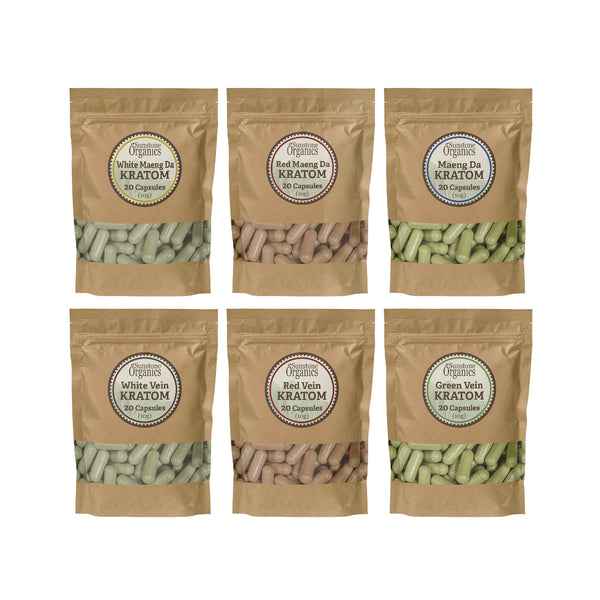 Kratom Capsules - Sample Pack