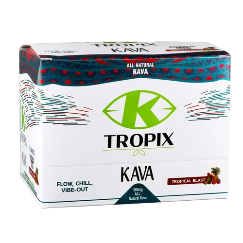 Closed display case of Tropix Kava